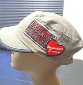 Universal Studios Stylish Olive Green Cap with Black Trim    Size Youth